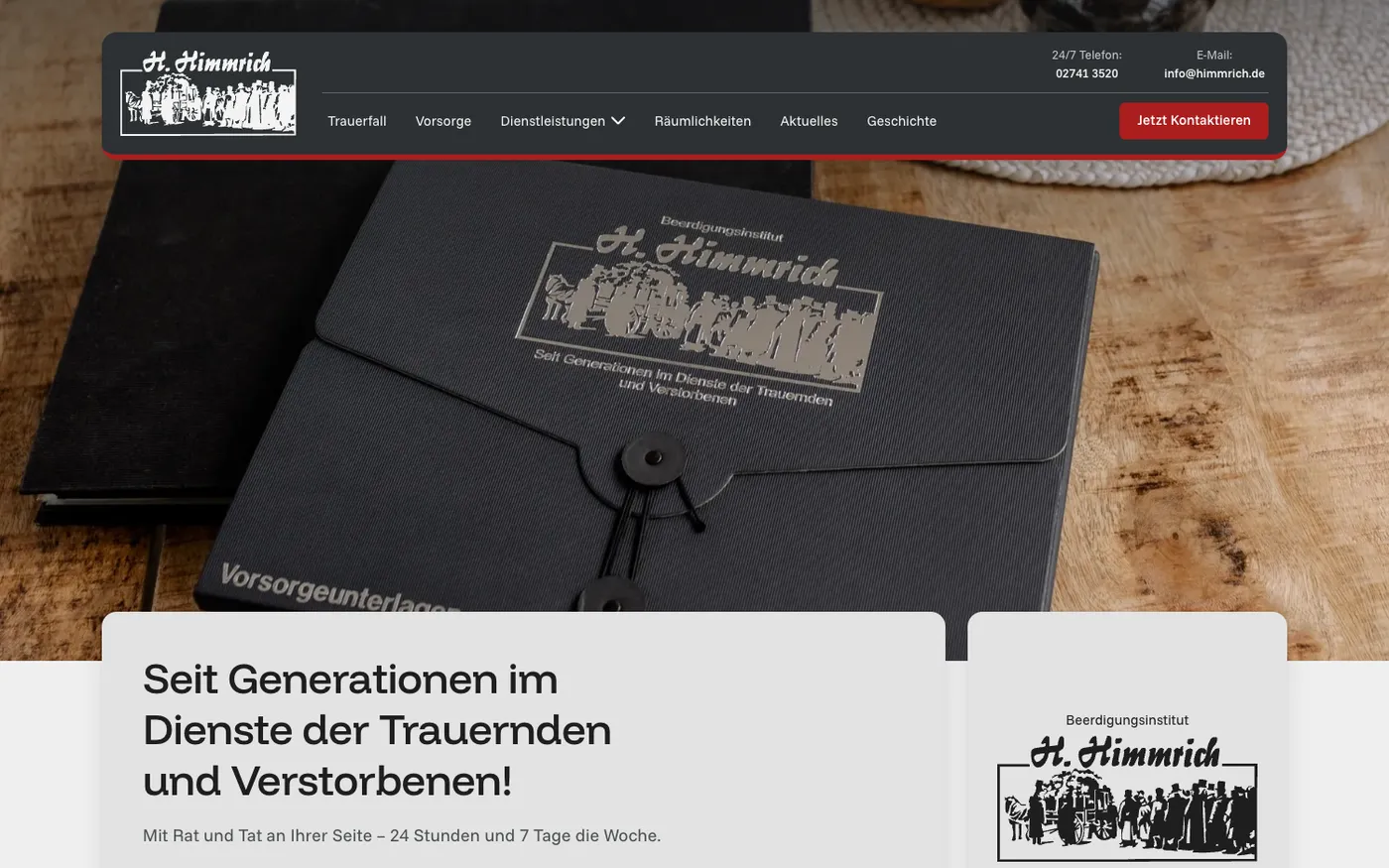 Vorschau: Beerdigungsinstitut H. Himmrich